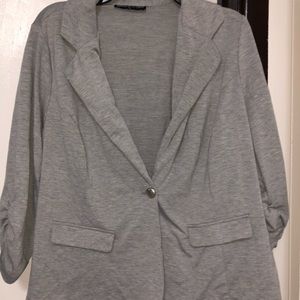 Women’s grey jersey blazer